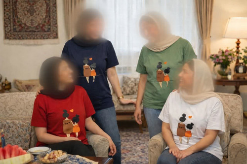 تیشرت نخ پنبه زنانه مادر و دختر